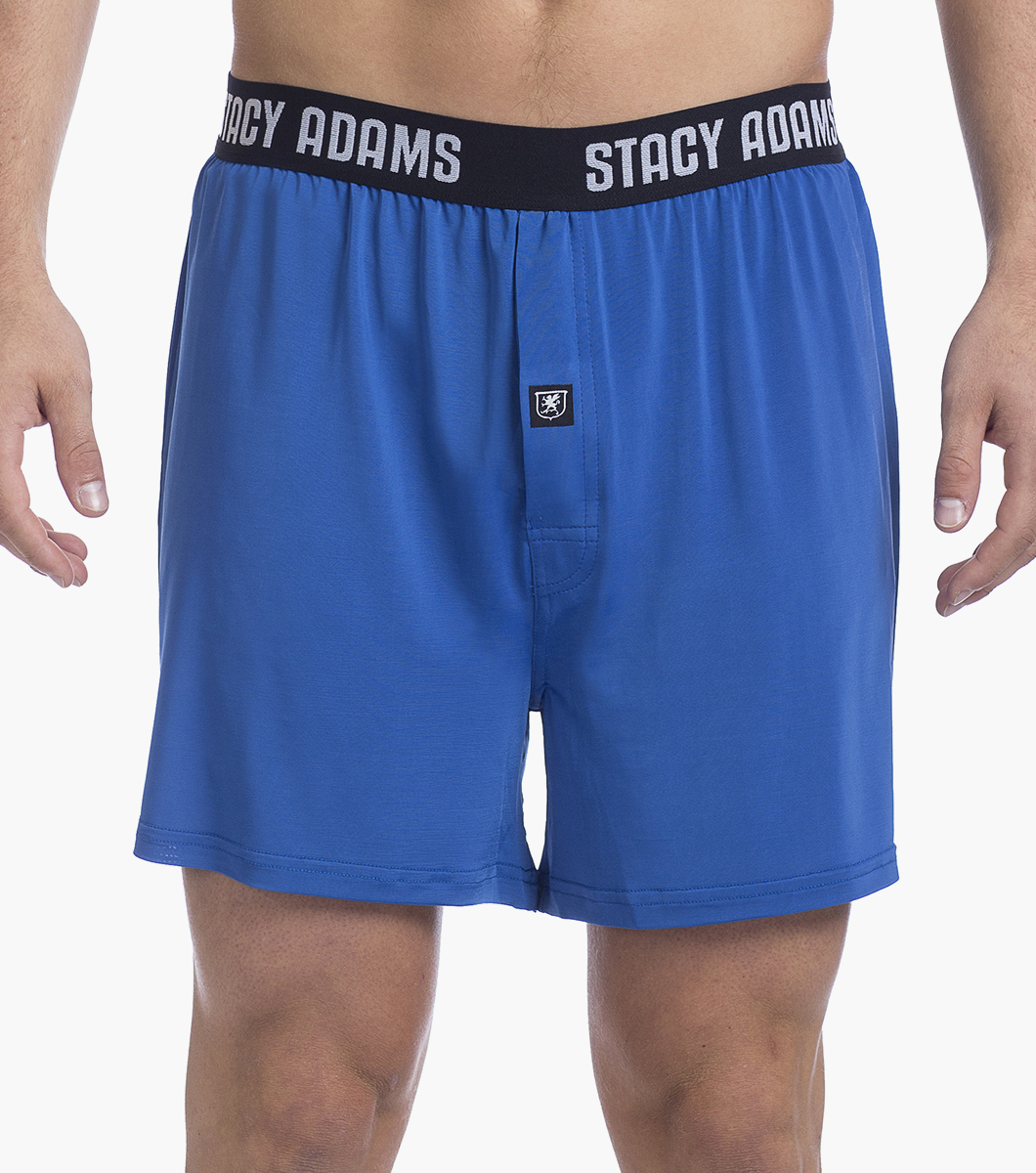 Boxer Shorts in Blue, Front View