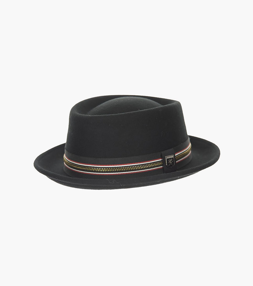 Porkie Porkpie Hat in Red, Front View