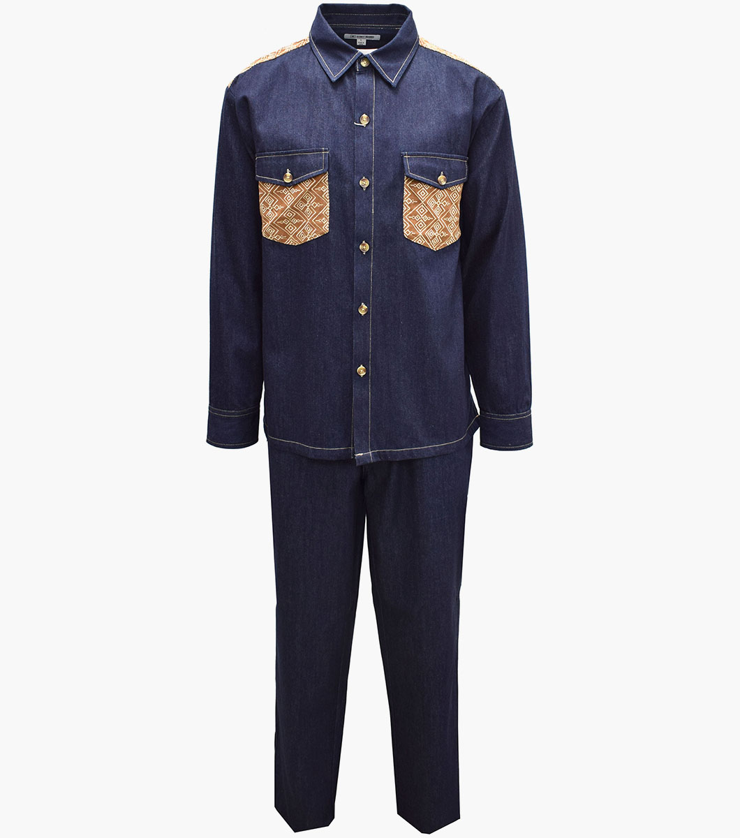 Spencer in Indigo, Front View