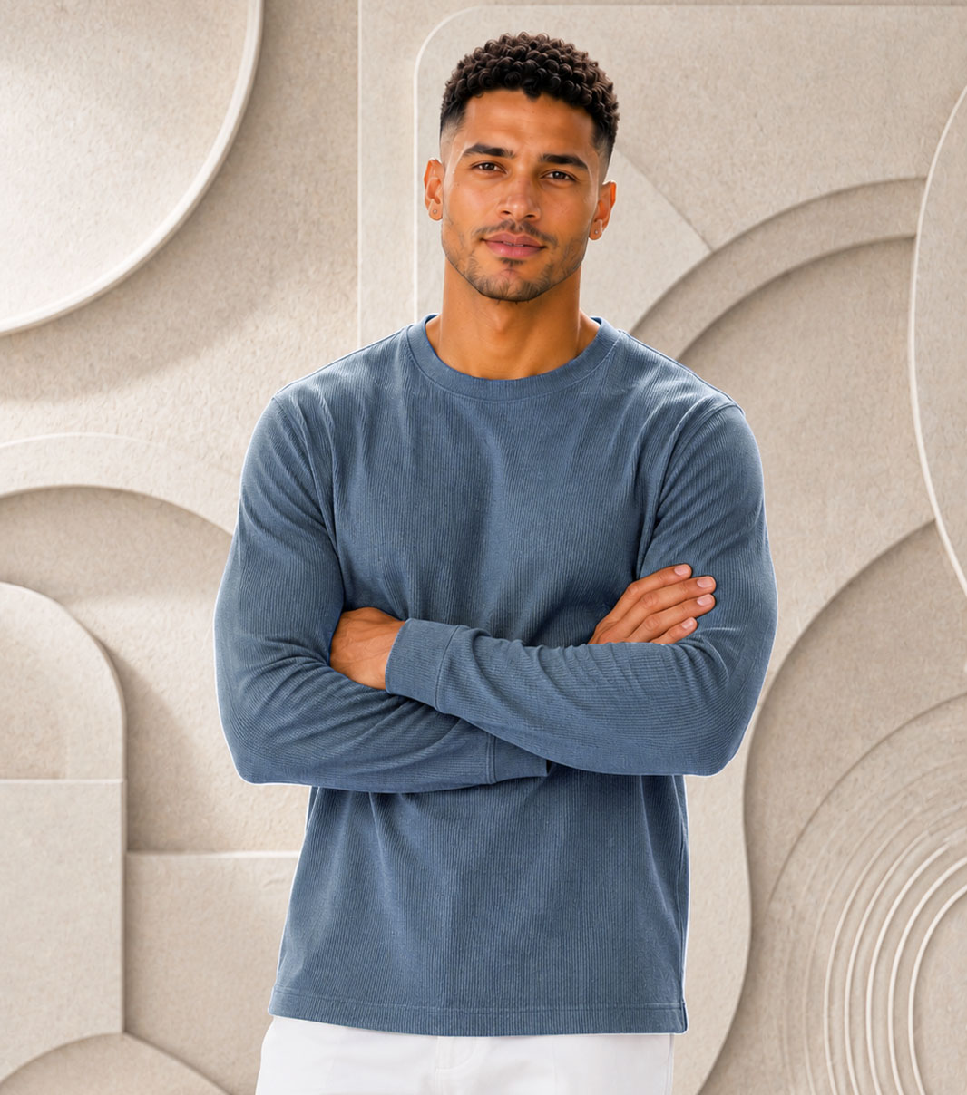 Franklin in Indigo, Front View