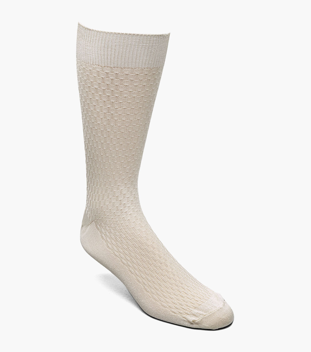 Basket Weave in Ivory, Front View
