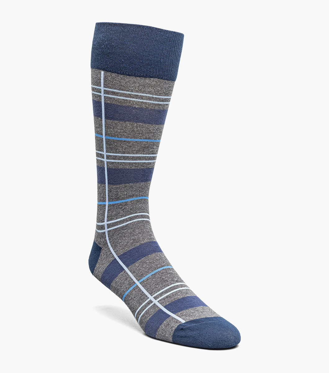 Alternating Stripes in Blue Multi, Front View