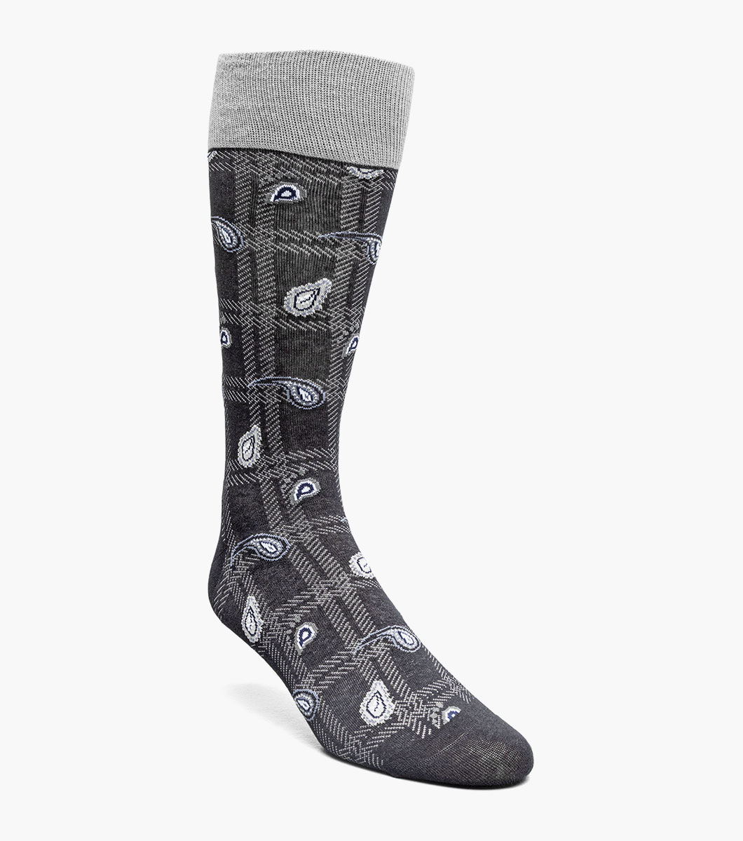 Plaid Teardrop in Black, Front View