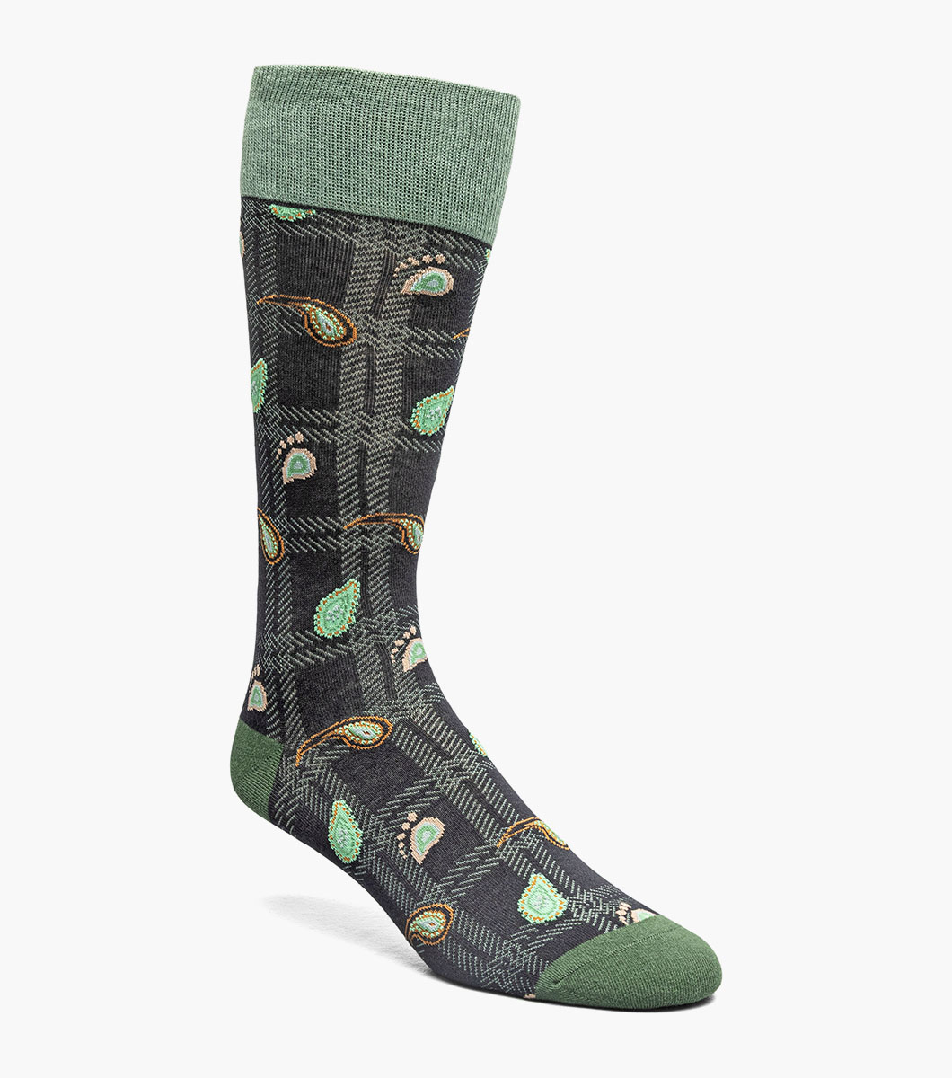 Plaid Teardrop in Green, Front View