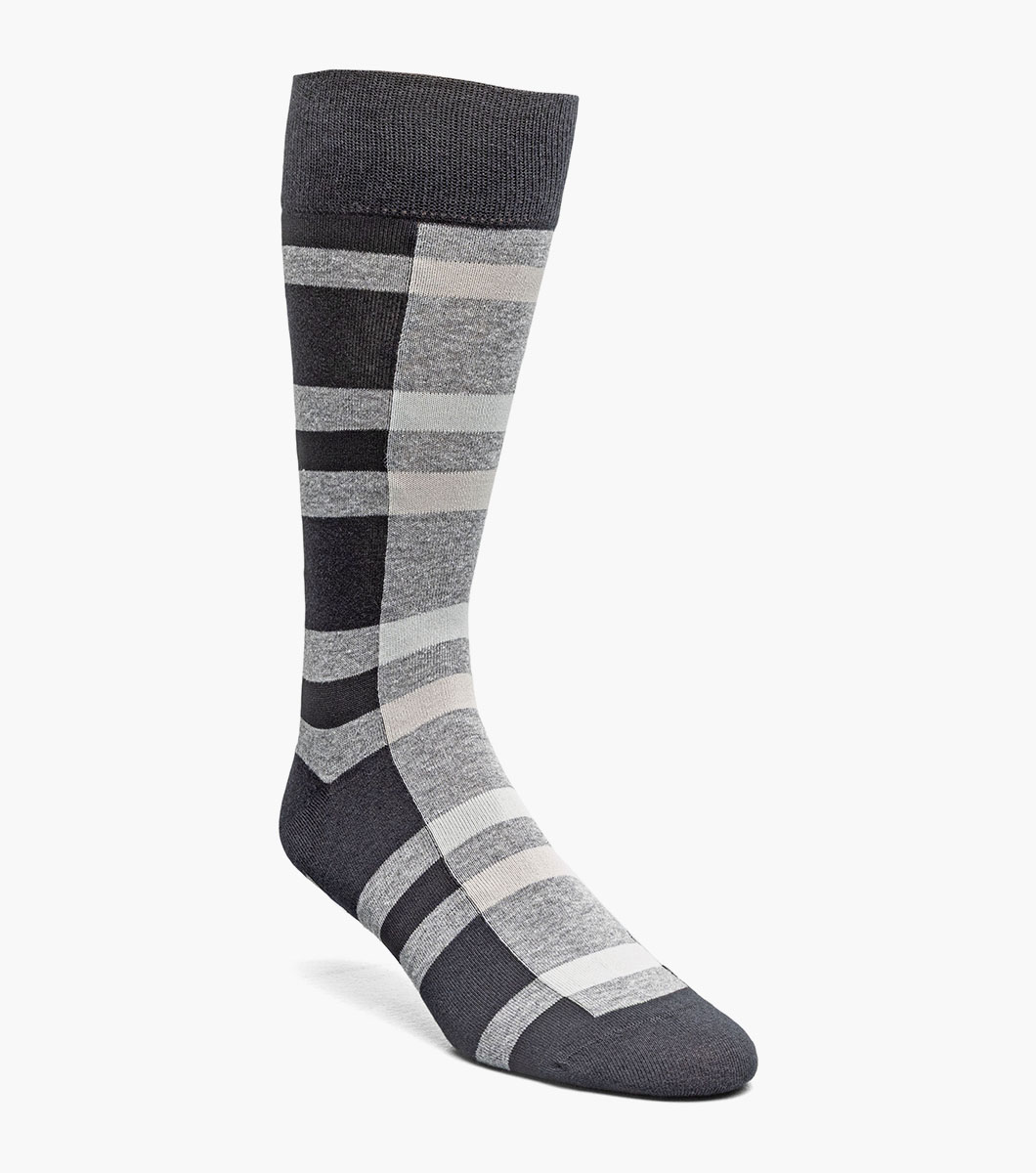Split-Stripes in Black Multi, Front View