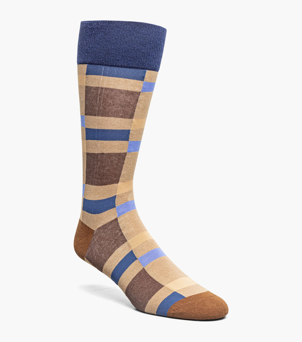 Split-Stripes in Brown Multi, Front View