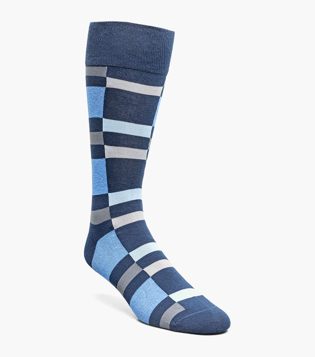 Split-Stripes in Blue Multi, Front View