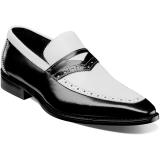 Men's Dress Shoes | Black w/White Wingtip Oxford | Stacy Adams Tinsley