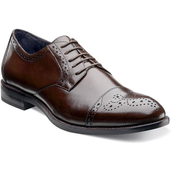 Clearance Shoes | Brown Cap Toe Oxford | Stacy Adams Granville