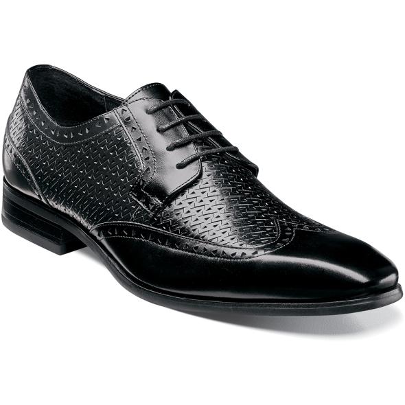 Clearance Shoes | Black Wingtip Oxford | Stacy Adams Melville