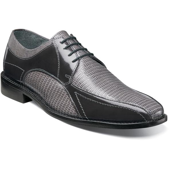 Clearance Shoes | Gray Bike Toe Oxford | Stacy Adams Graziano