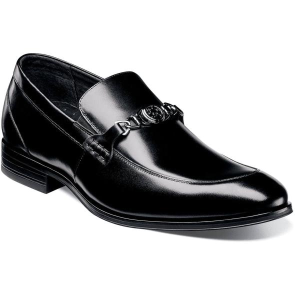 Men's Dress Shoes | Black Moc Toe Loafer | Stacy Adams Beau