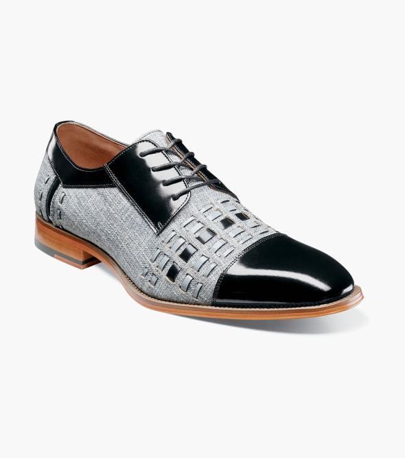 Stacy Adams Halstead Men's Oxford - Black Size 9.5 Stacy Adams Halstead Men's Oxford - Black Size 9.5