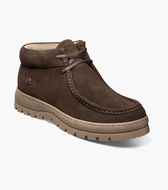 Stacy Adams Kingston Suede Chukka Boots Black Brown Medallion Toe Size 7M STACY ADAMS Men main image 4