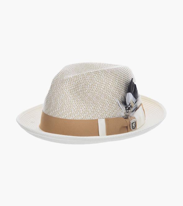 Skylin Fedora Paper Braided Pinch Front Hat Men's Hats