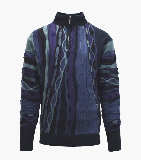 Conrad Quarter Zip Sweater Men's Casual Wear | Stacyadams.com