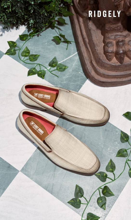  Image features the Ridgley loafer in natural. 