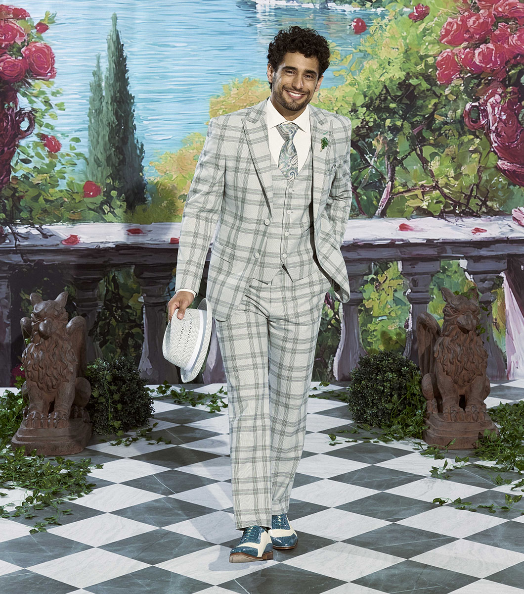 Tarango in Navy with Teal Rotate View