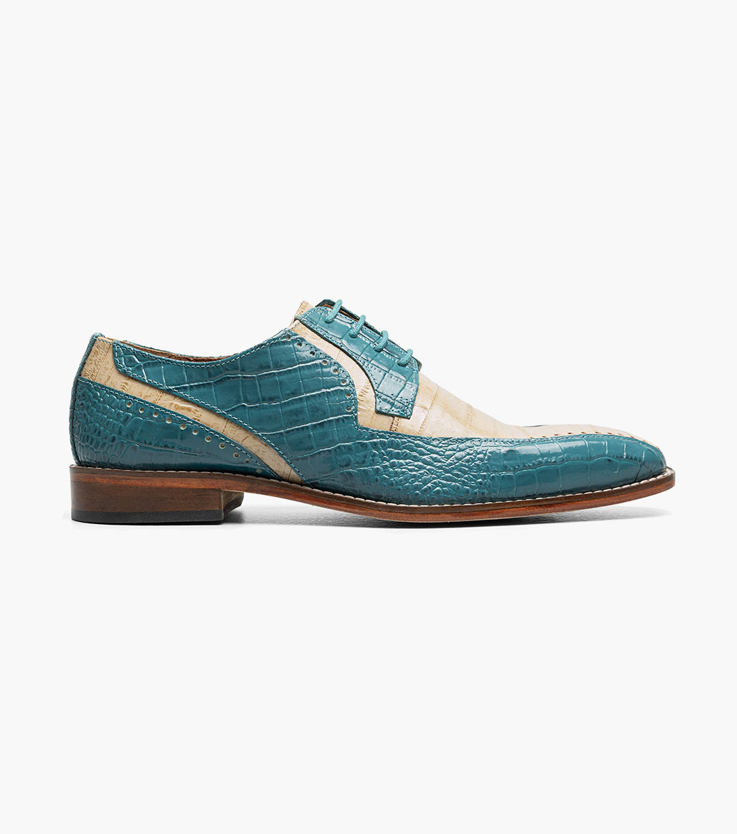 Talamanco in Navy with Teal, View 3