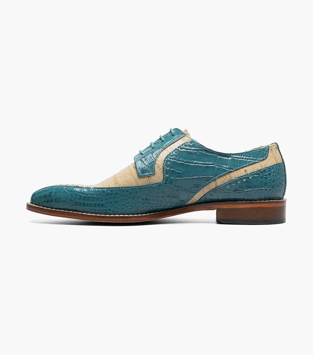 Talamanco in Navy with Teal, View 6