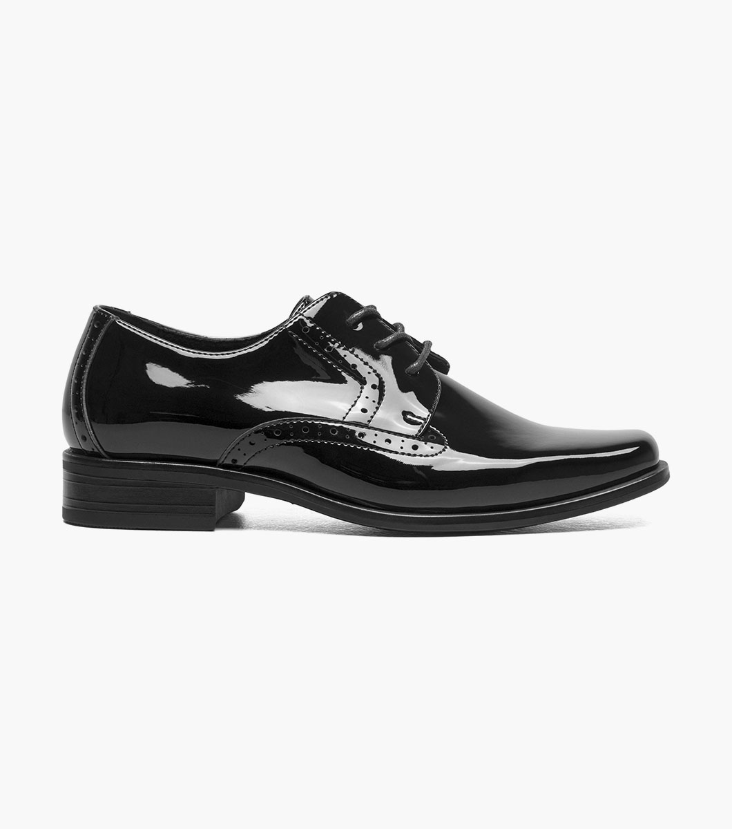 Kids Scottie in Black Patent Rotate View