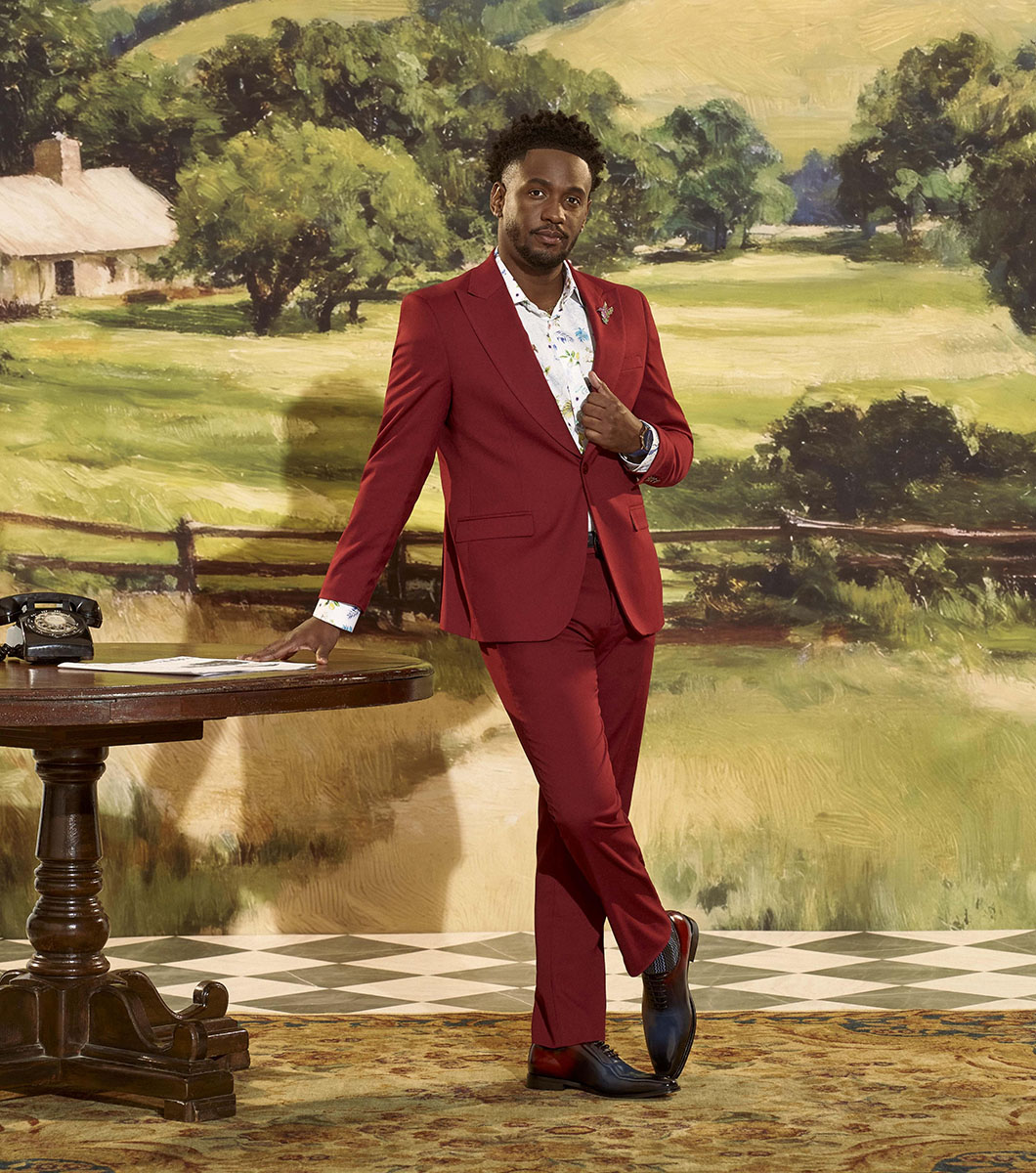 Suits in Red Rotate View