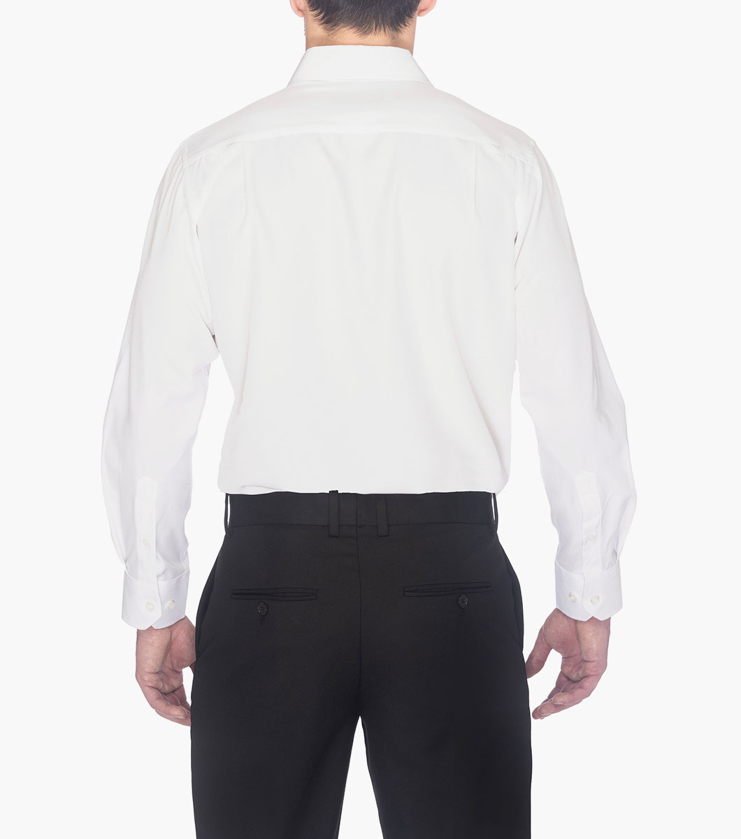 Sandee Dress Shirt in White Rotate View