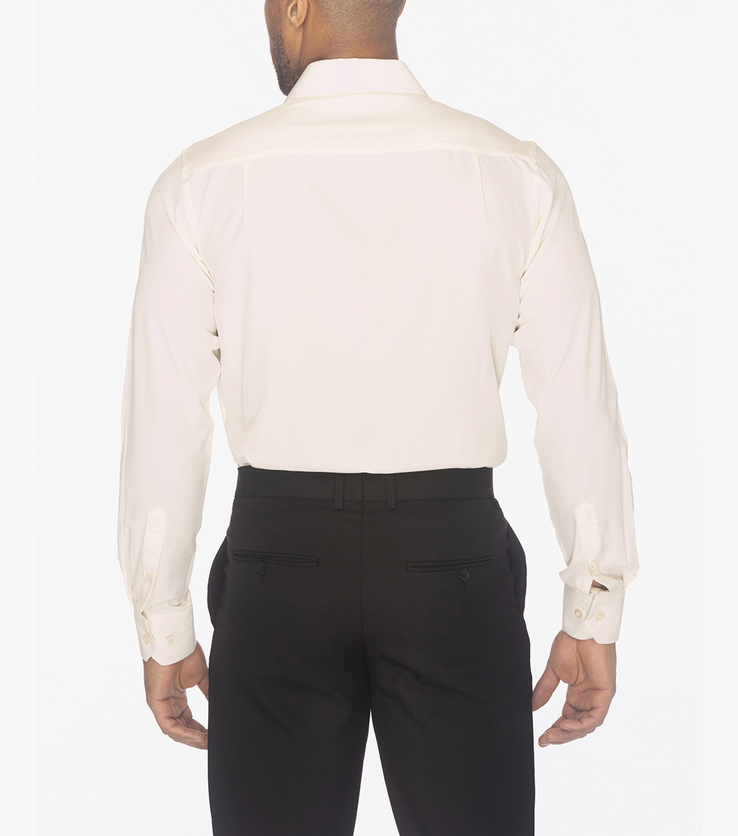Sandee Dress Shirt in Cream Rotate View