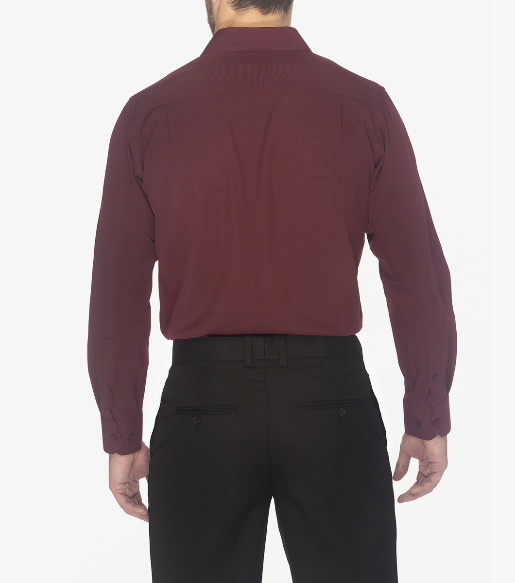 Sandee Dress Shirt in Wine Rotate View