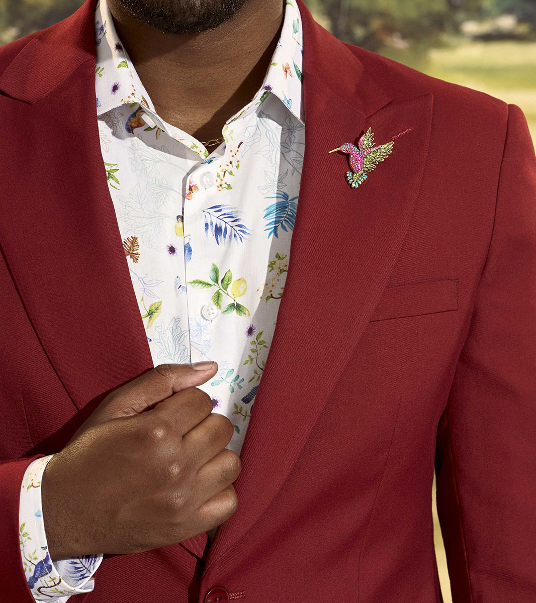 Bowles Dress Shirt in White Rotate View