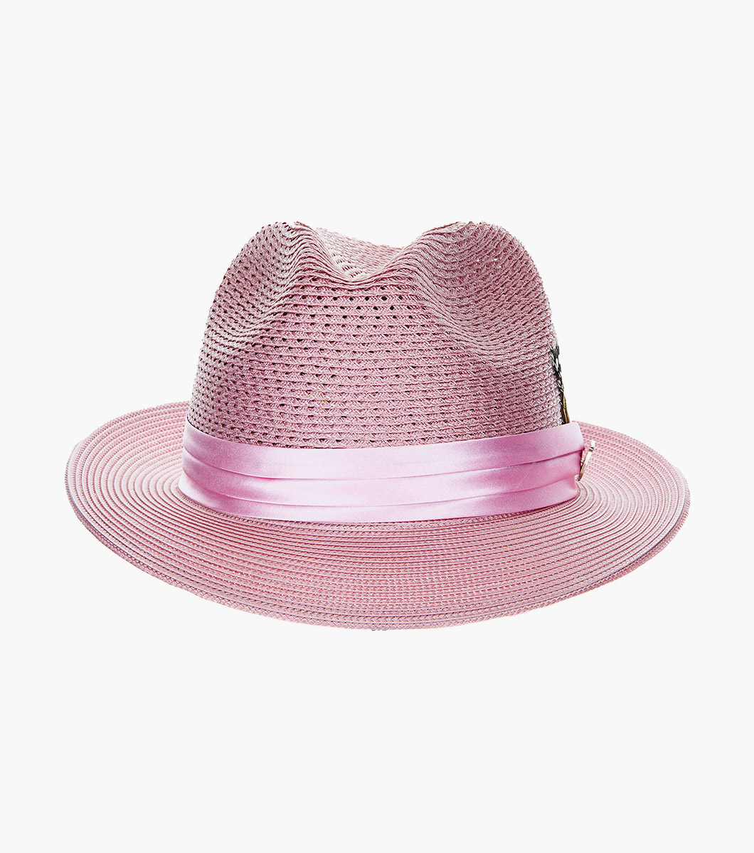Dublin Fedora in Pink Rotate View