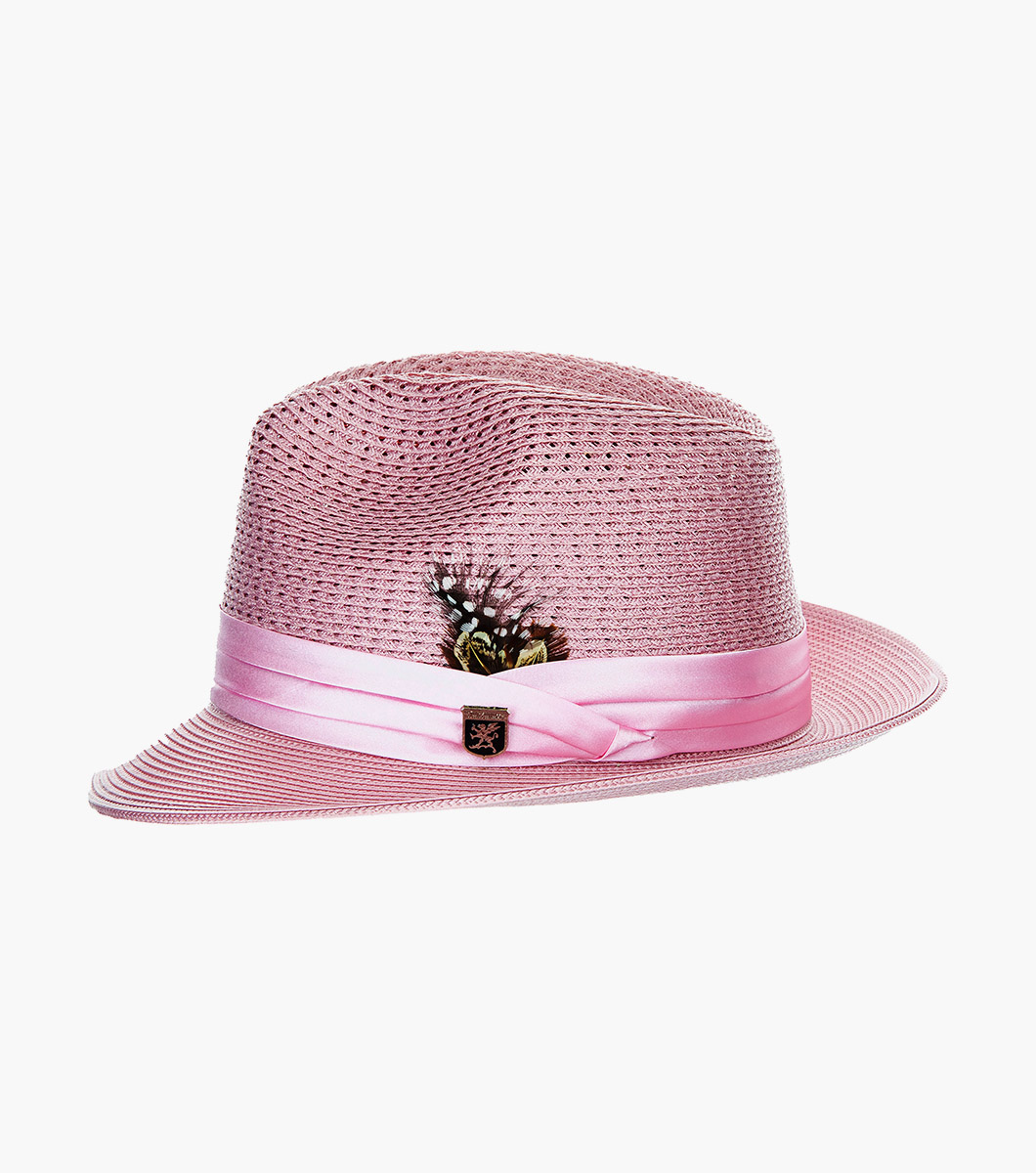Dublin Fedora in Pink Rotate View
