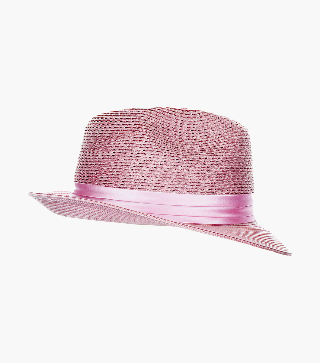 Dublin Fedora in Pink Rotate View