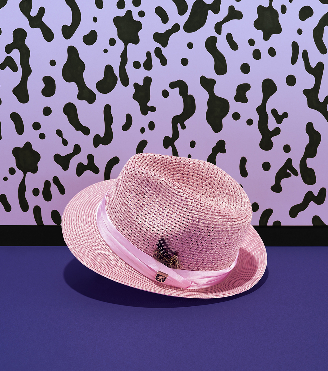 Dublin Fedora in Pink Rotate View