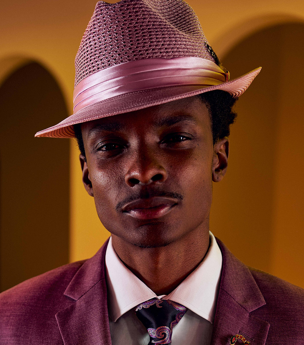 Dublin Fedora in Pink Rotate View