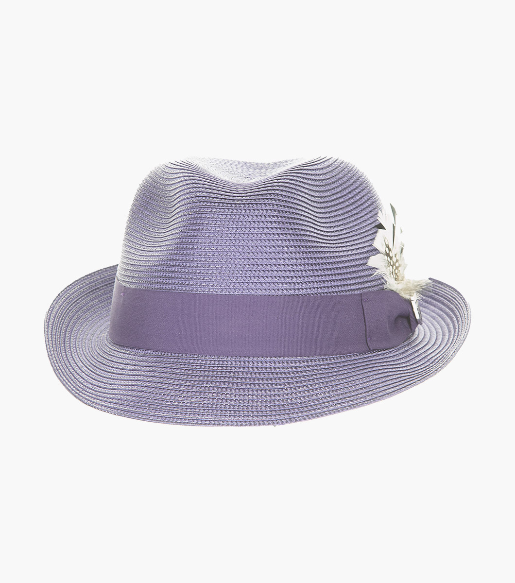 Belmont Fedora in Dark Blue Rotate View