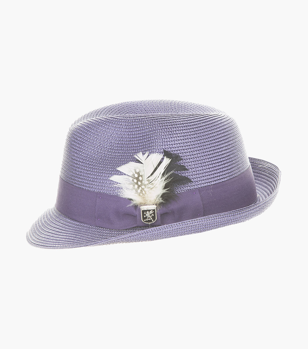 Belmont Fedora in Dark Blue Rotate View