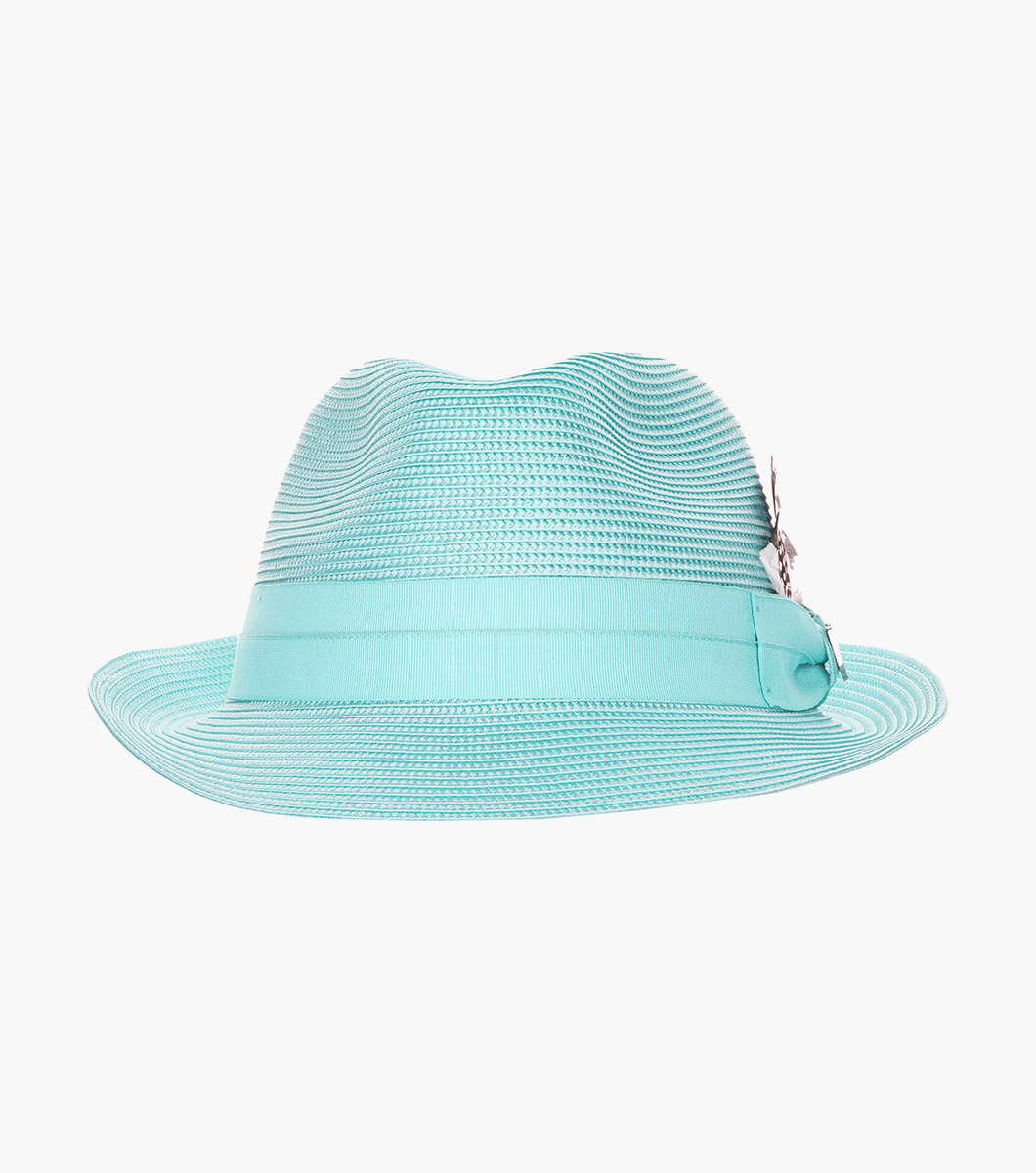 Belmont Fedora in Aqua Rotate View