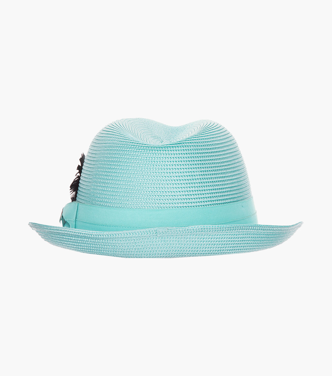 Belmont Fedora in Aqua Rotate View