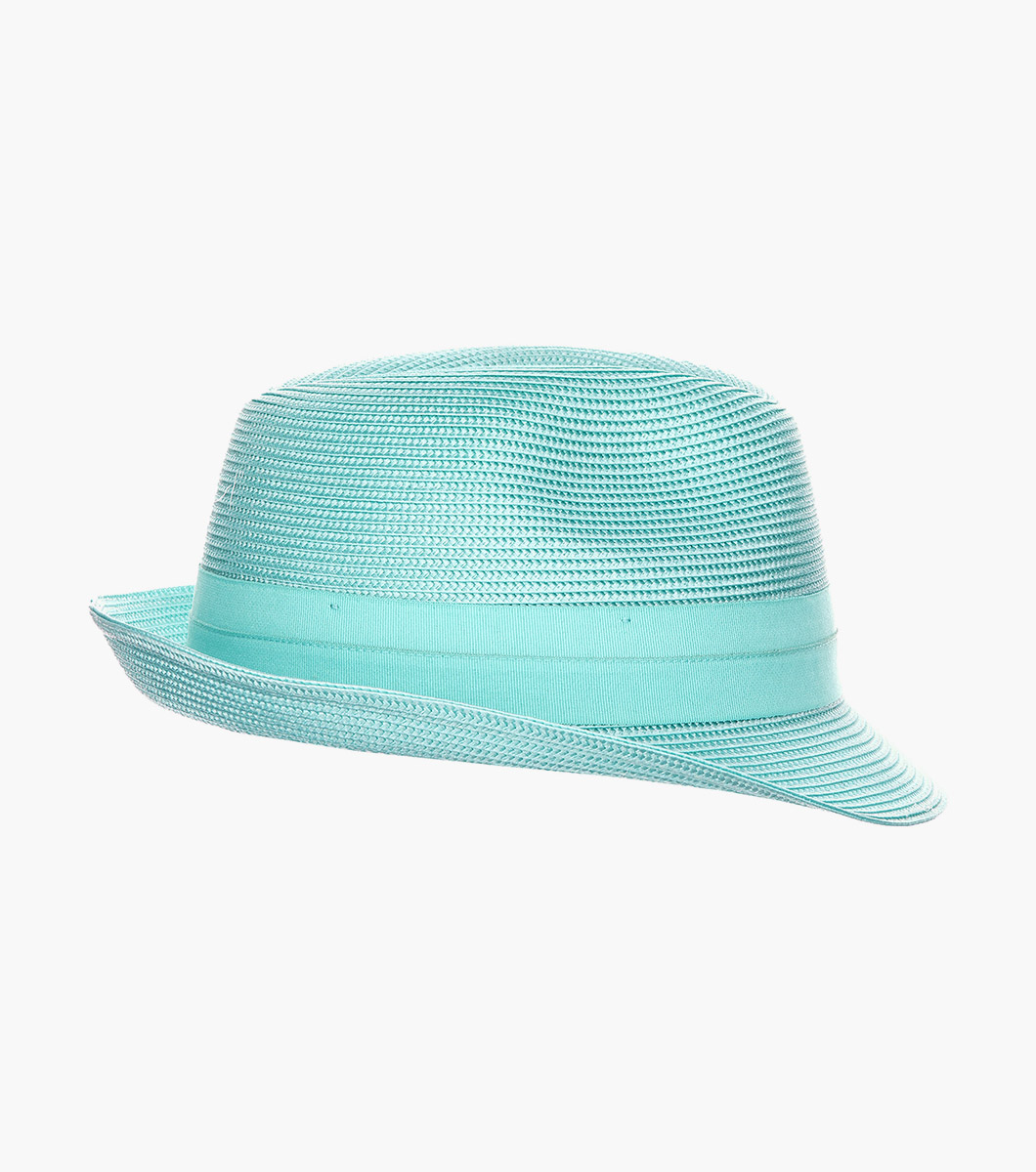 Belmont Fedora in Aqua Rotate View