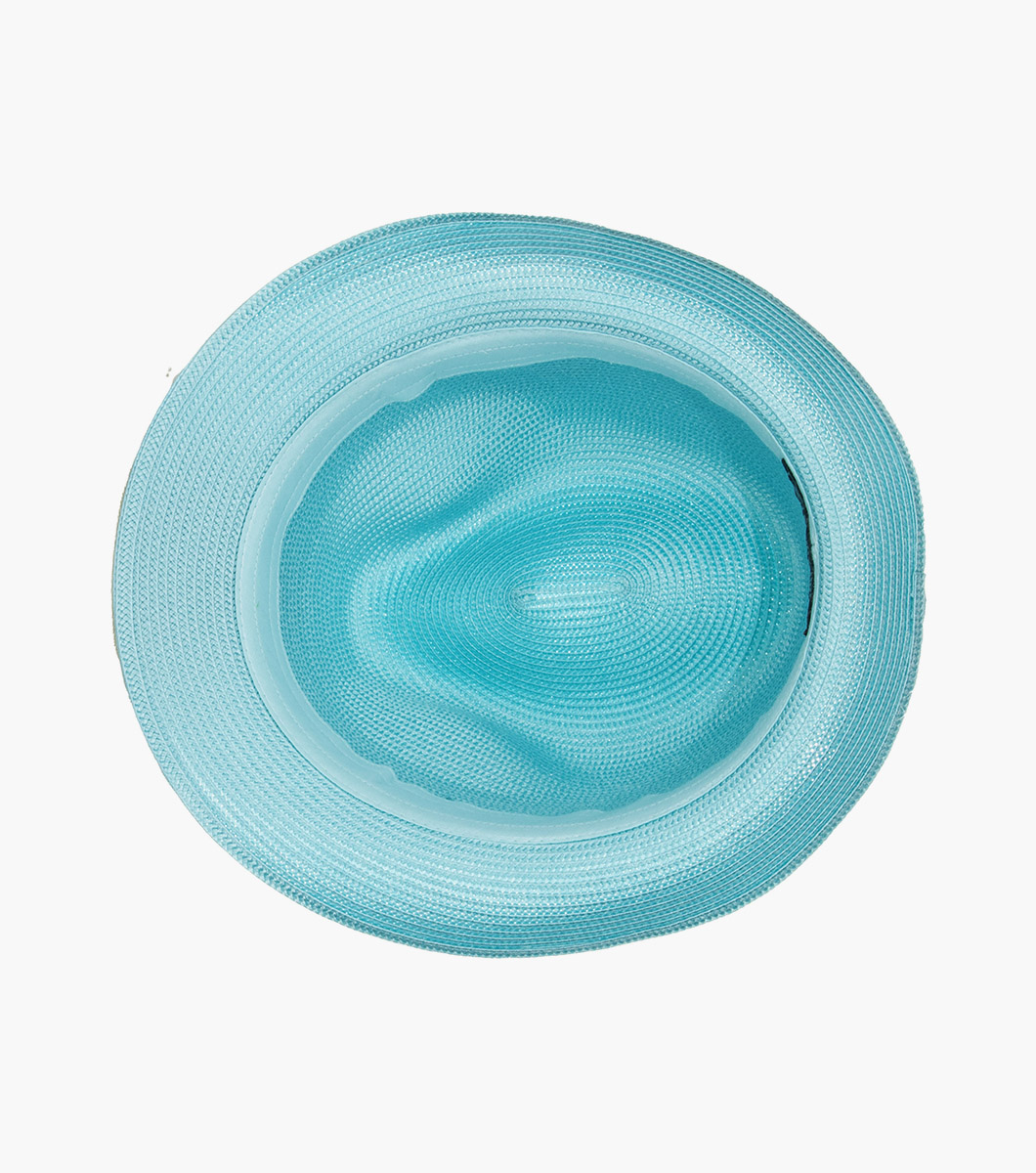 Belmont Fedora in Aqua Rotate View