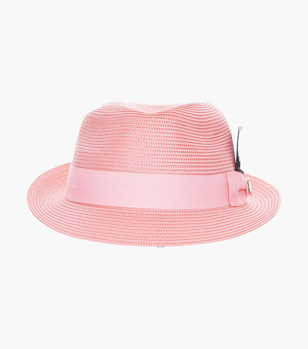 Belmont Fedora in Pink Rotate View