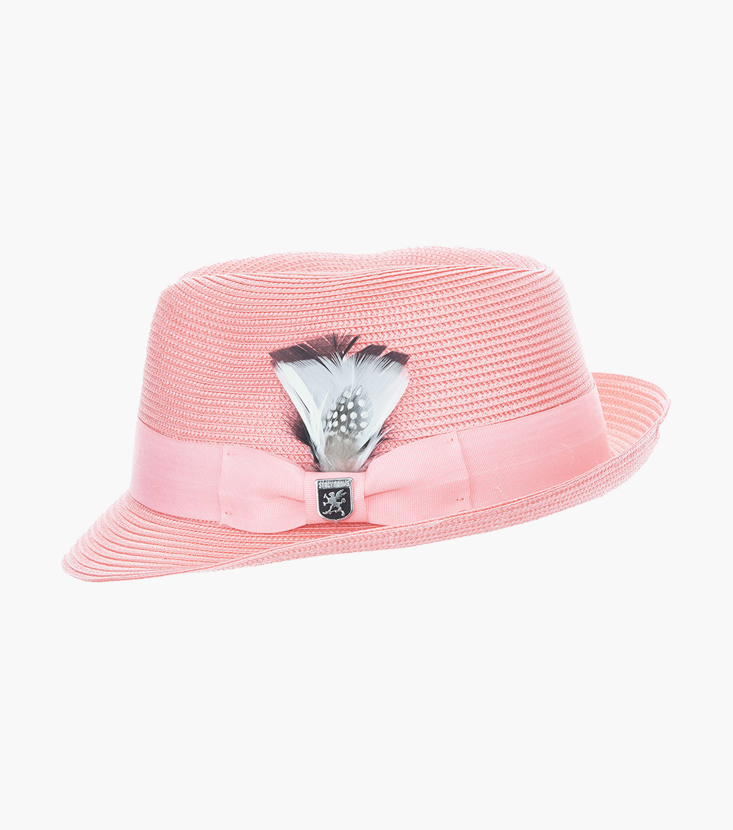 Belmont Fedora in Pink Rotate View