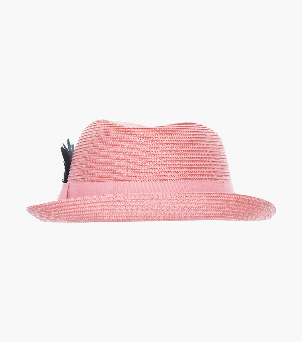 Belmont Fedora in Pink Rotate View