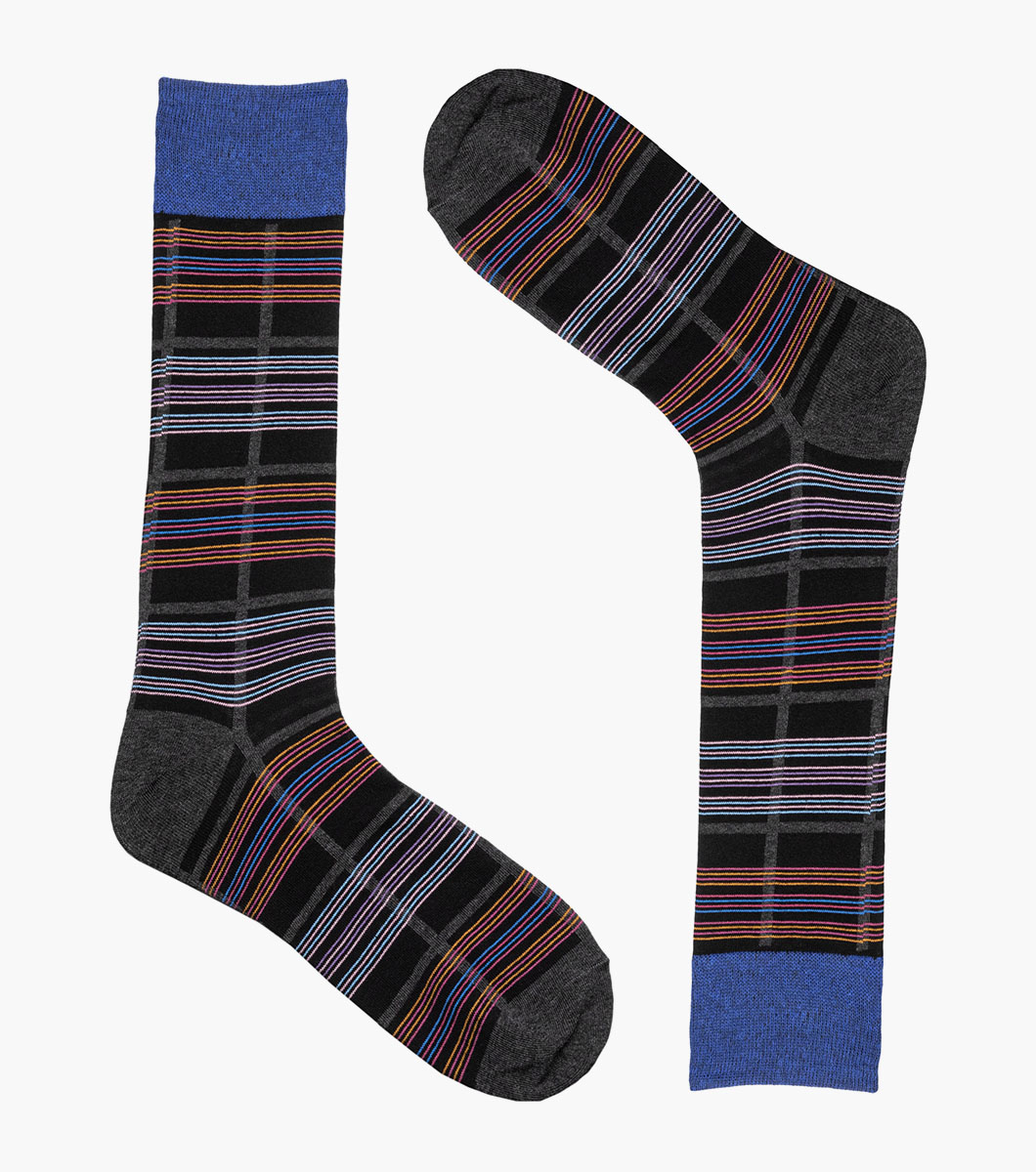 Fun Stripes in Black/Blue Rotate View