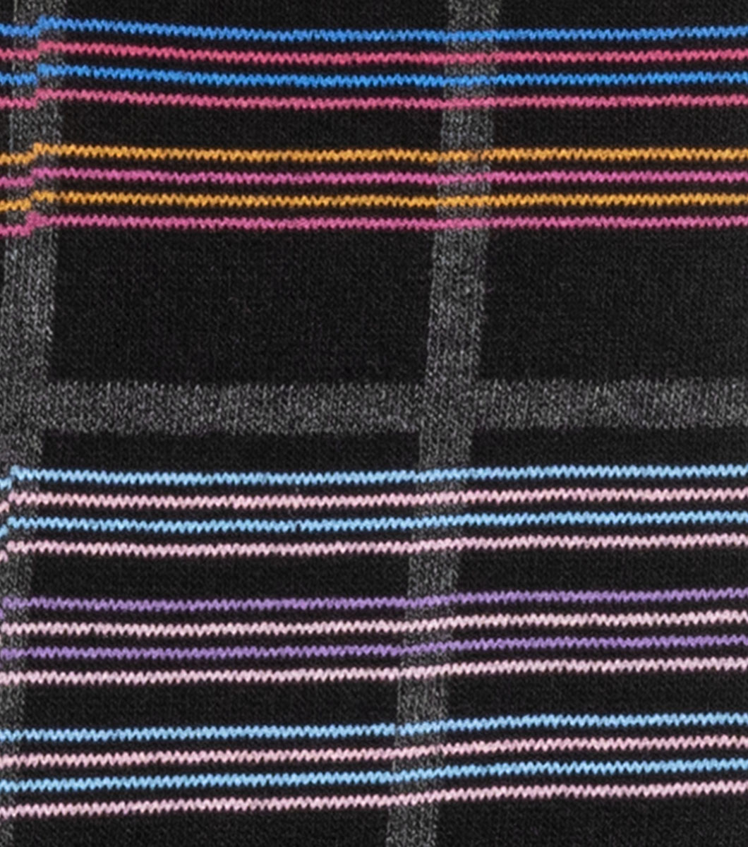 Fun Stripes in Black/Blue Rotate View