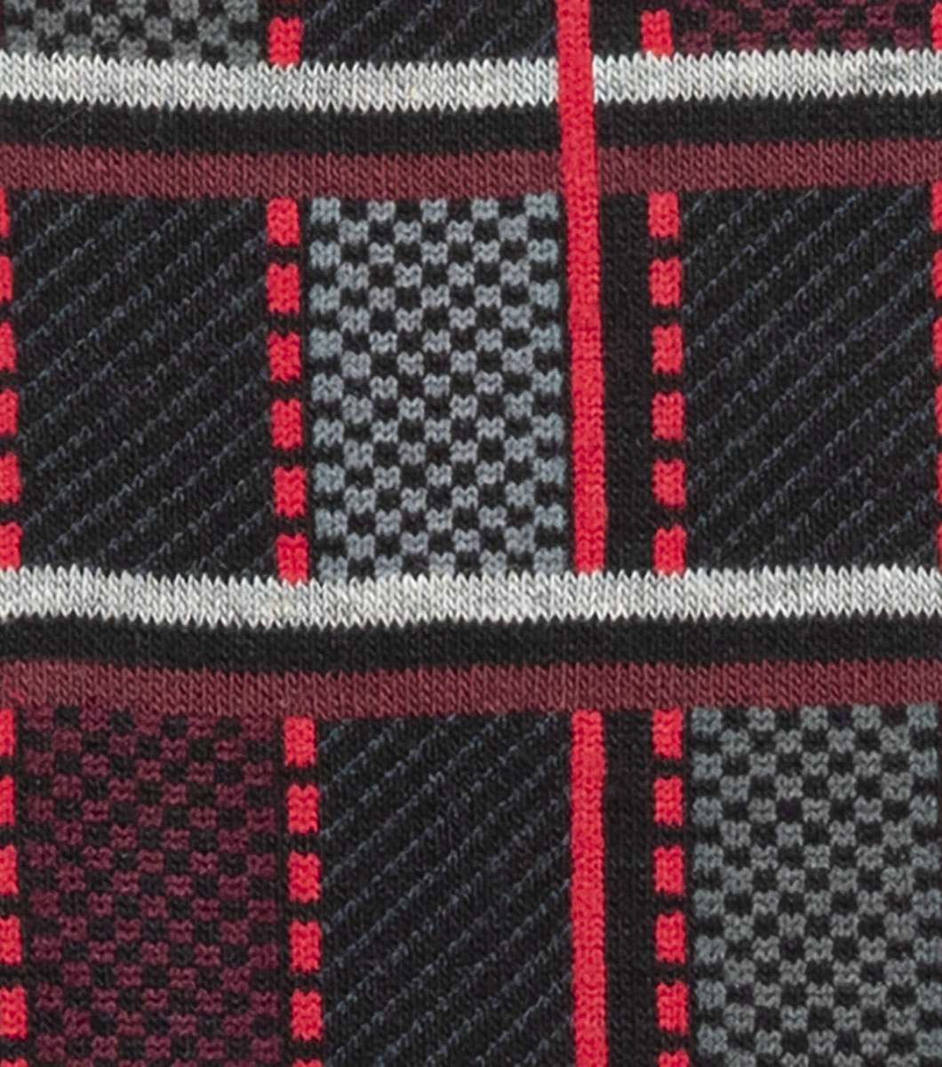 Colorful Checks in Red Rotate View