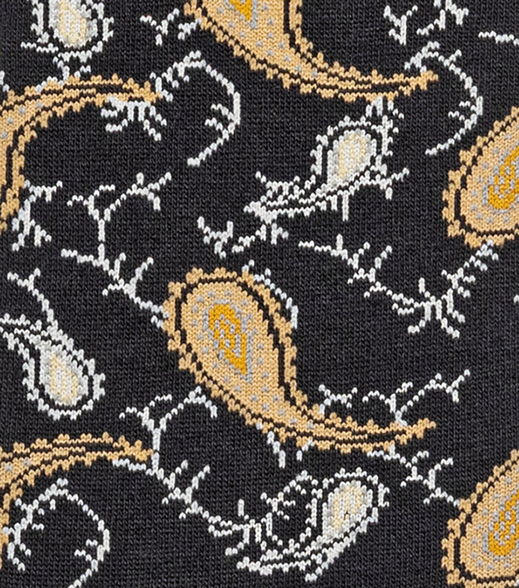 Two Tone Paisley in Black Multi Rotate View