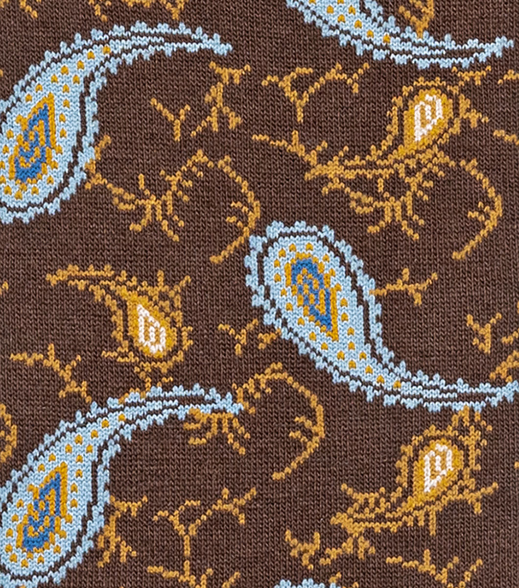 Two Tone Paisley in Brown Multi Rotate View