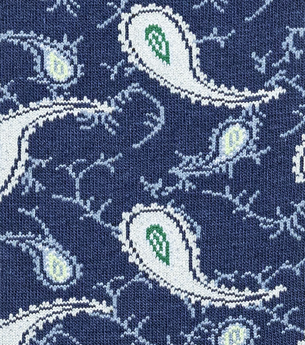 Two Tone Paisley in Aqua Multi Rotate View